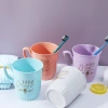 Washbasin cup, creative brushing cup, travel washbasin cup, toothbrush cup with handle, toothache cup, couple mouthwash cup Specification image